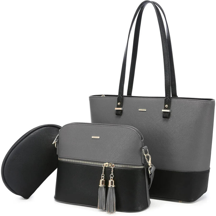 3PC PERFECT GREY BLACK - Her style