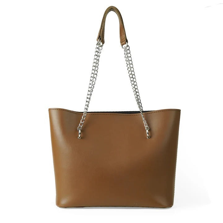CHAIN STRAPS TOTE BAG - Her style